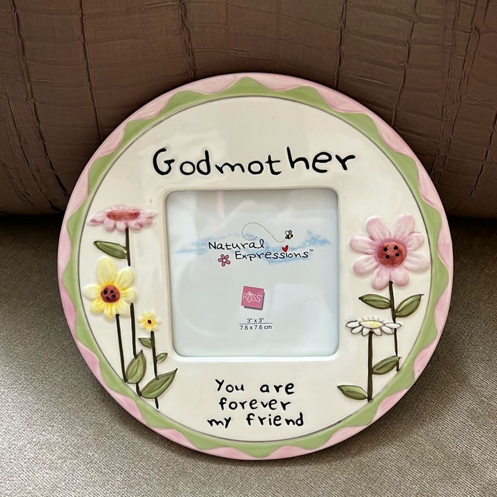 Godmother picture frame size 3x3